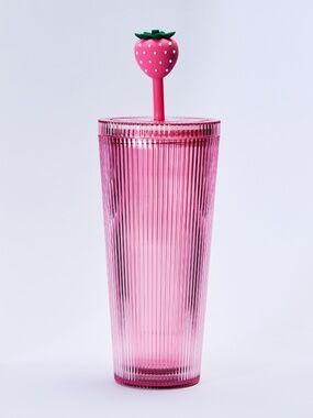 NWT Starbucks Pink Drink Collection - Strawberry Cold Cup Tumbler